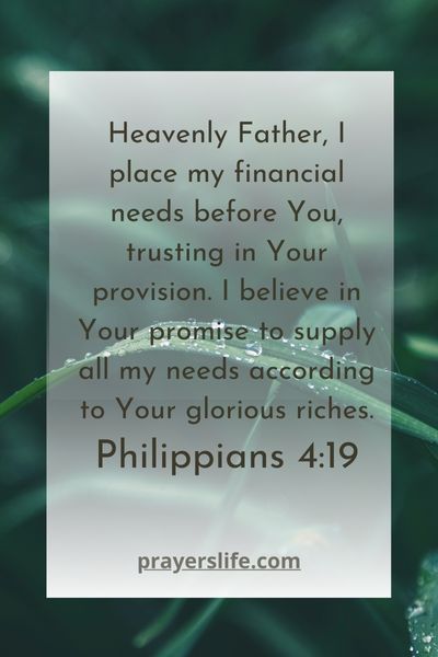 Faithful Petitions For Financial Blessings
