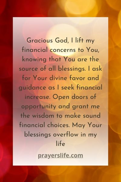 Financial Increase: Prayers For Divine Blessings