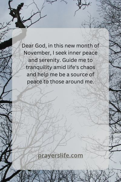 Finding Inner Peace November Prayers For Serenity