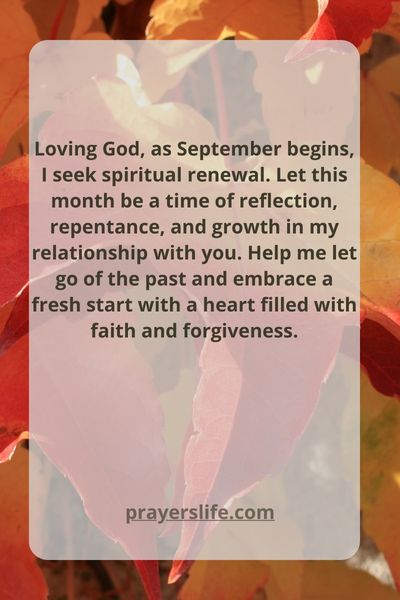 Finding Renewal In September'S Prayer