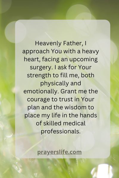 Finding Strength In Prayer Before Surgery