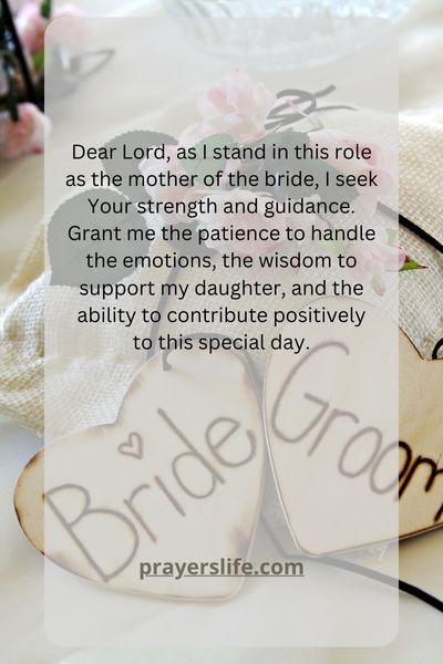 Finding Strength In Prayer As The Mother Of The Bride
