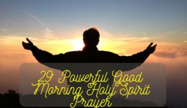 Good Morning Holy Spirit Prayer