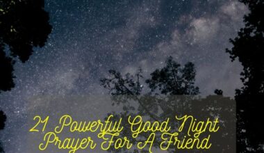 Good Night Prayer For A Friend