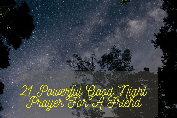 Good Night Prayer For A Friend
