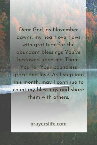 Gratitude And Abundance My November Self Prayer