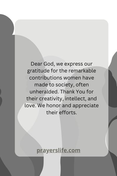 Gratitude For Womens Contributions