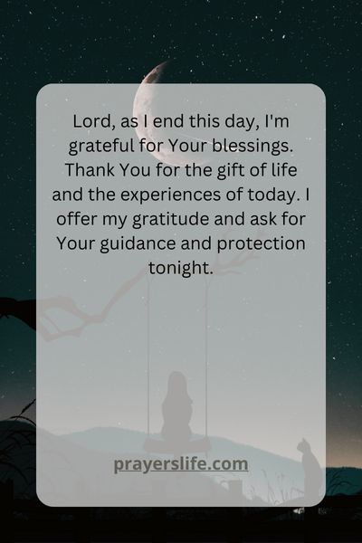 Gratitude In Evening Prayer
