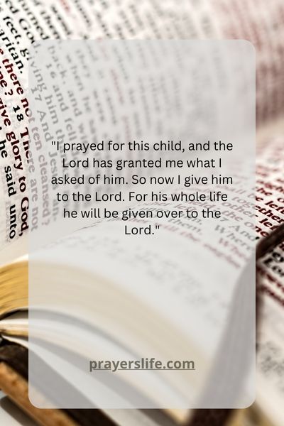 Hannahs Prayer For A Child