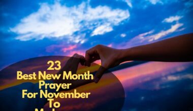 Best New Month Prayer For November To My Love