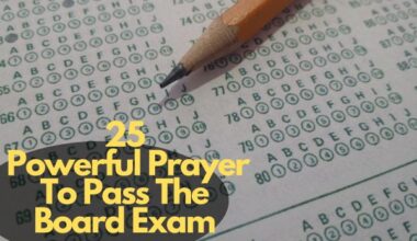 Prayer To Pass The Board Exam