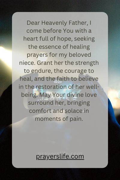 Healing Prayer For My Niece 1