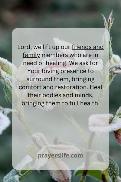 Healing Prayers For Friends And Family