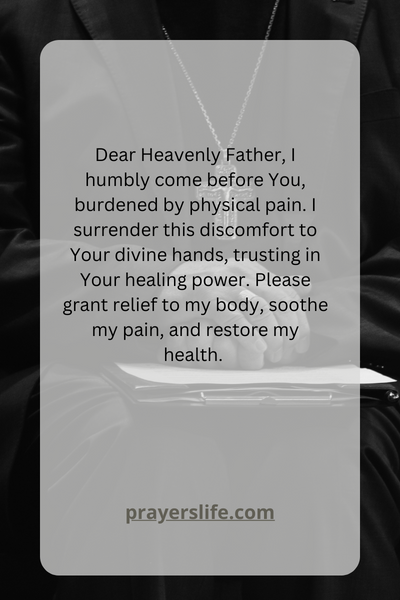 Healing Prayers For Physical Pain