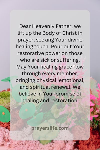 Healing Prayers For The Body Of Christ