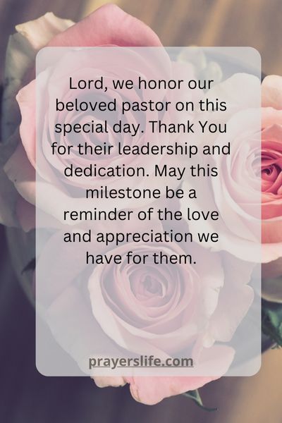 Honoring Our Beloved Pastor