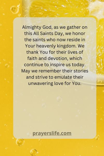 Honoring The Saints In Heaven