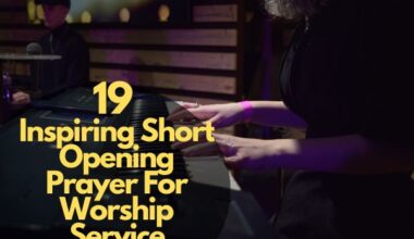 Inspiring Short Opening Prayer For Worship Service