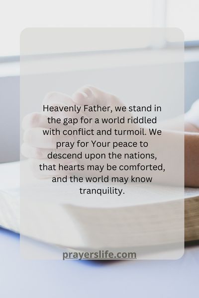 Intercessory Prayer For Peace In Troubled Times
