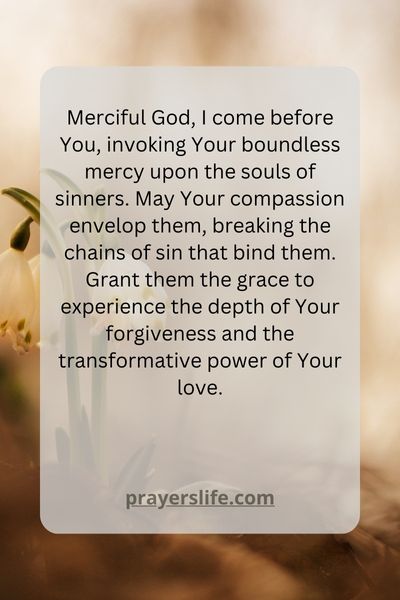 Invoking Divine Mercy For Sinners