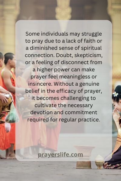 Lack Of Faith Or Spiritual Connection