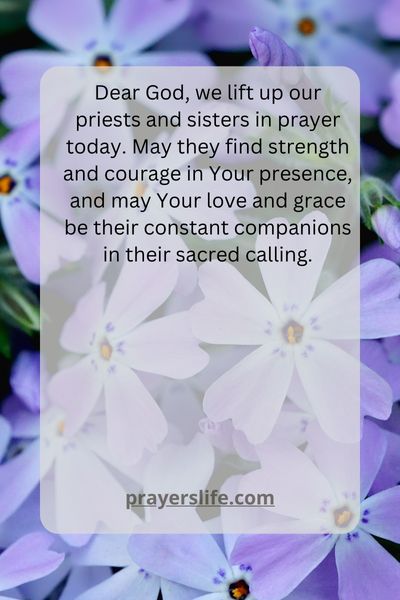 Lifting Up Priests And Sisters In Prayer