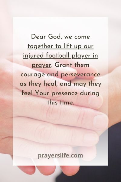 Lifting Up The Injured Football Player In Prayer