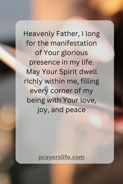 Manifestation Of God'S Presence