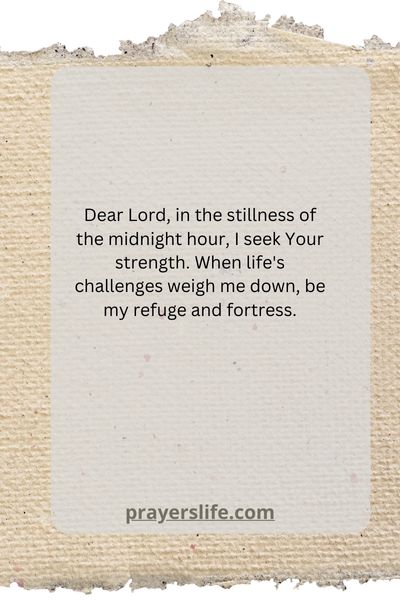 Midnight Prayers: A Source Of Strength
