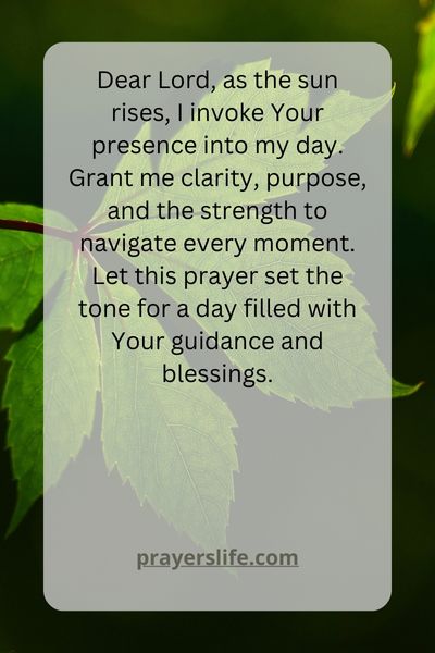 Morning Invocation