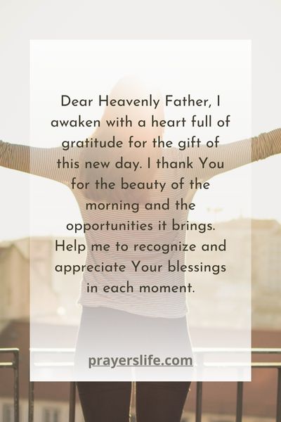 Morning Prayer For Gratitude