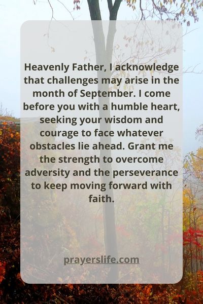 Navigating September'S Challenges With Prayer