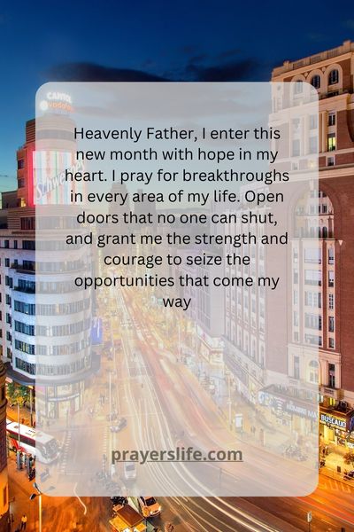 New Month, New Hope: Praying For Breakthroughs