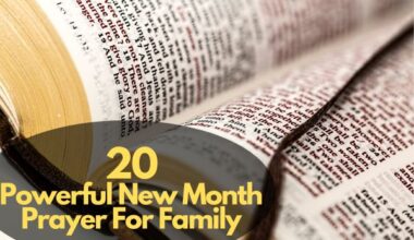 New Month Prayer For Family