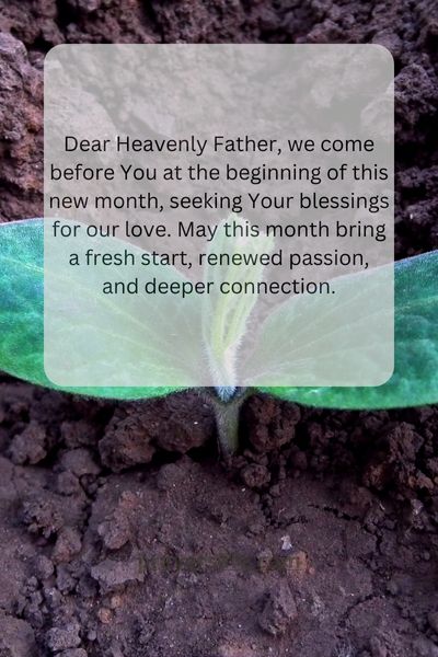 New Month Prayer For Your Love