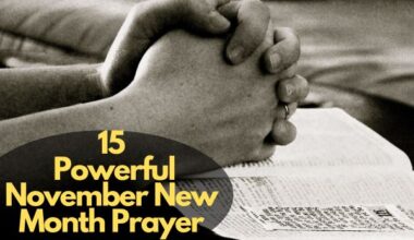 November New Month Prayer