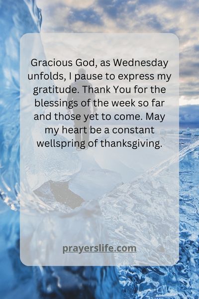 Offering Thanks In Wednesday Prayers