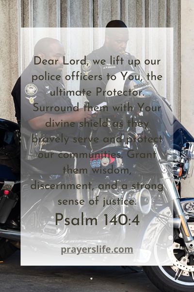 Offering A Prayer For Police Officers