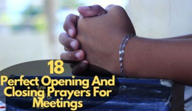 Opening And Closing Prayers For Meetings