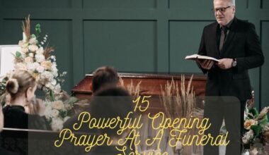 Opening Prayer At A Funeral Service