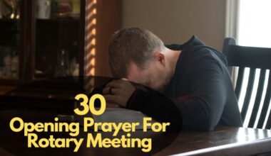 30 Opening Prayer For Rotary Meeting