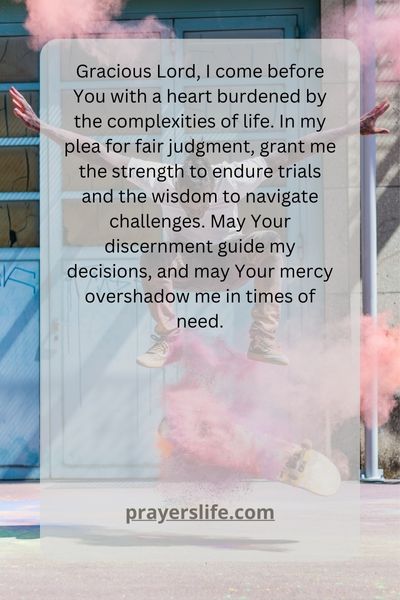 Pleading For Fair Judgment Through Prayer