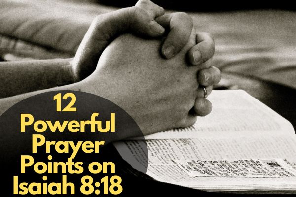Powerful Prayer Points On Isaiah 8:18