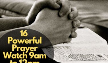 Prayer Watch From 9Am To 12Pm