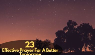Prayer For A Better Tomorrow