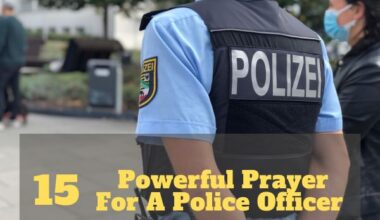 Prayer For A Police Officer