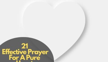 Prayer For A Pure Heart