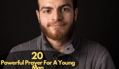 Prayer For A Young Man