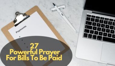 Prayers For Bills To Be Paid