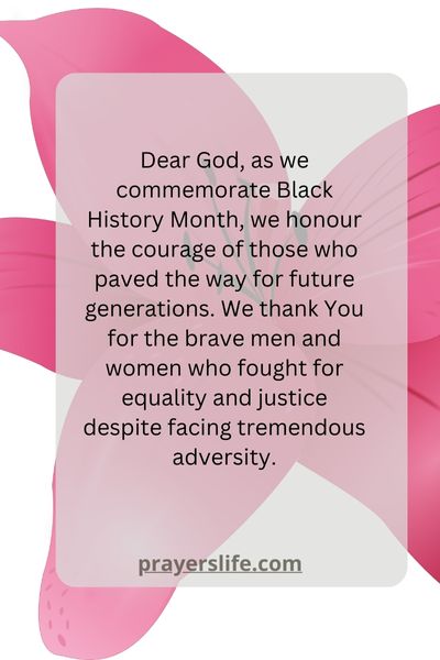 Prayer For Black History Month